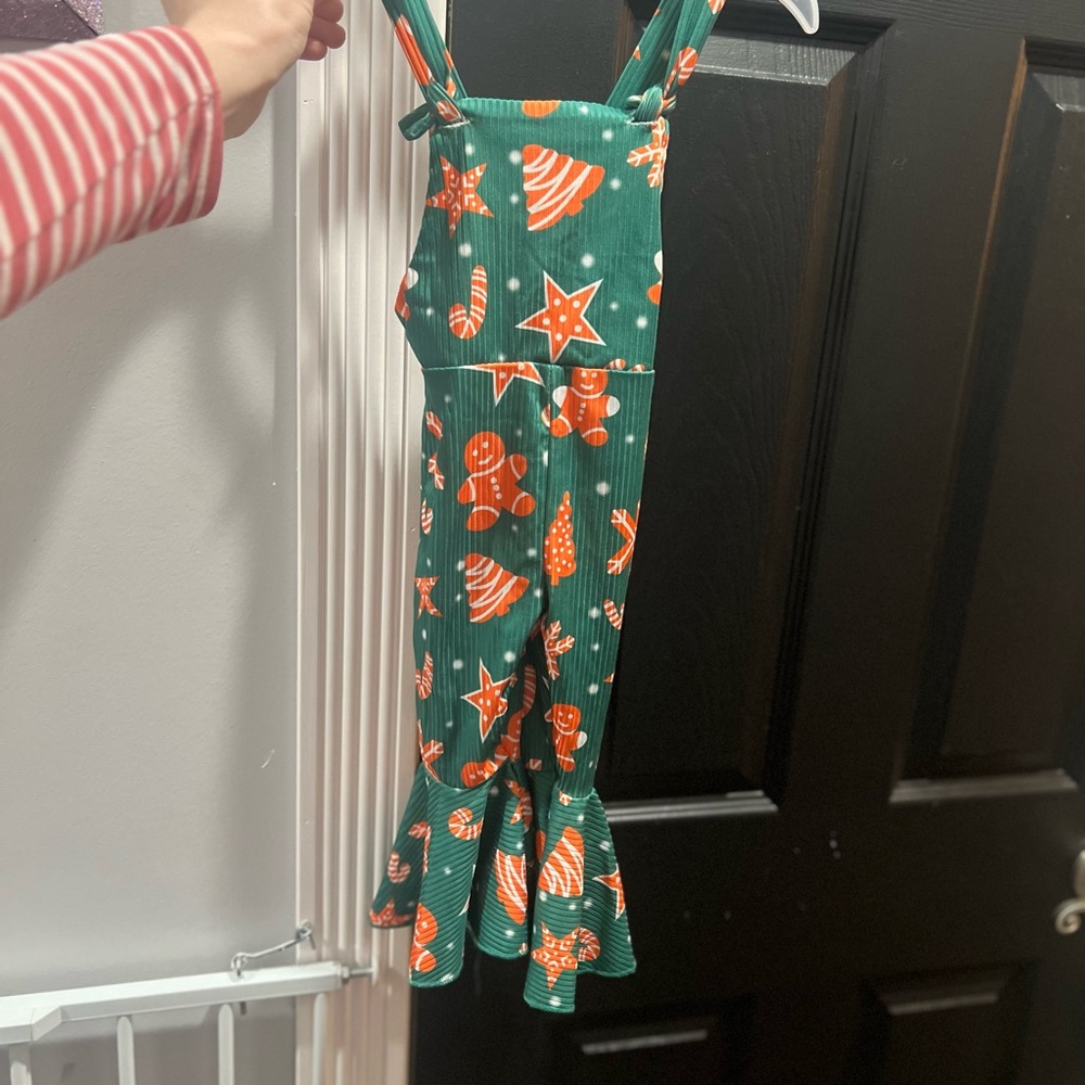 Festive Gingerbread Overalls - Picture 2 of 2